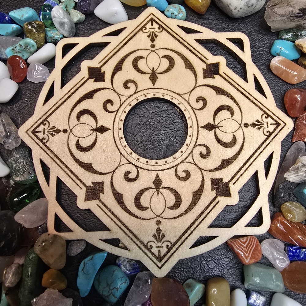 Geometric Crystal Sphere Stand
